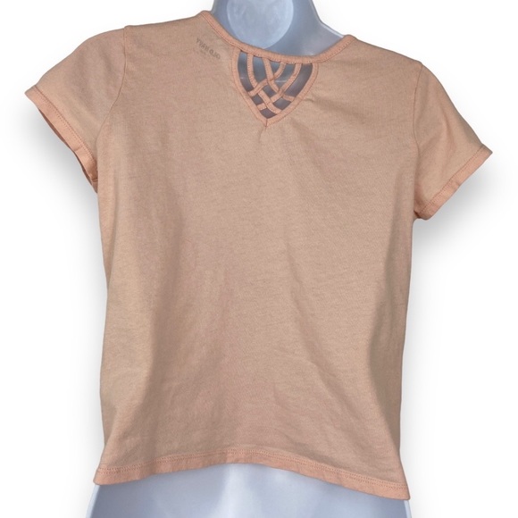 Old Navy Kid Girls Armor Sleeve Lattice Back Tee T-Shirt Size XL Short - Picture 3 of 13